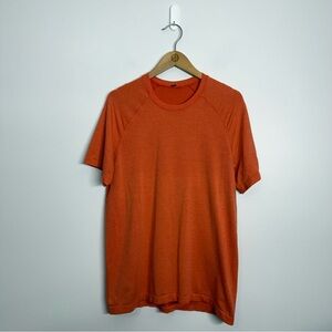 Lululemon Metal Vent Tech Short Sleeve Shirt Orange Size Medium